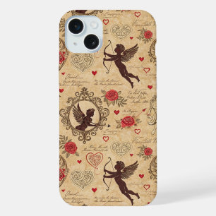 Nostalgic Vintage Cupid Valentine Love iPhone 15 Plus Case