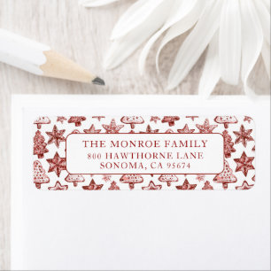 Nostalgic Vintage Red Christmas Cookies