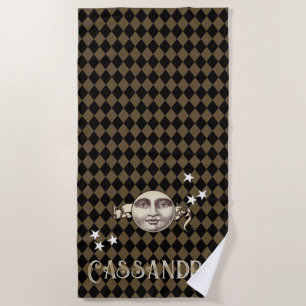 Nostalgic Vintage Steampunk Fantasy Beach Towel