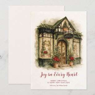 Nostalgic Winter Christmas Holiday Cafe TMF26 Card