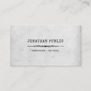 Nostalgy Retro Classic Look Stylish Design Luxury Business Card