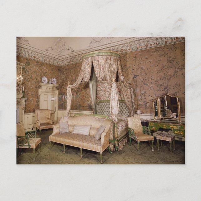 Nostell Priory, the state bedroom, 1771 Postcard (Front)