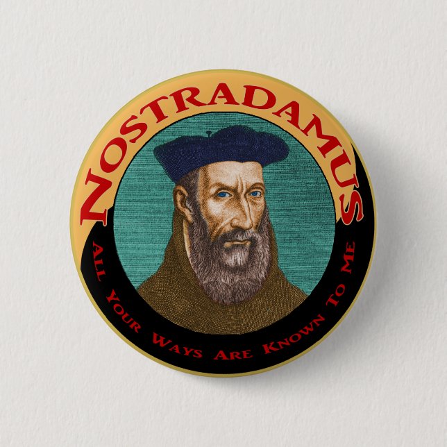 Nostradamus 6 Cm Round Badge (Front)