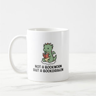 Not A Bookworm But Bookdragon Funny Book Lover Coffee Mug