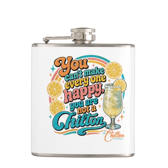 Not a Chilton  Hip Flask (Front)