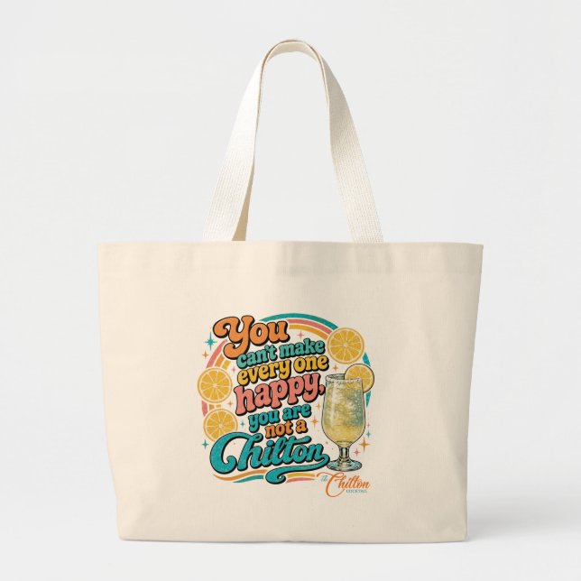Not a Chilton tshirt  Large Tote Bag (Front)