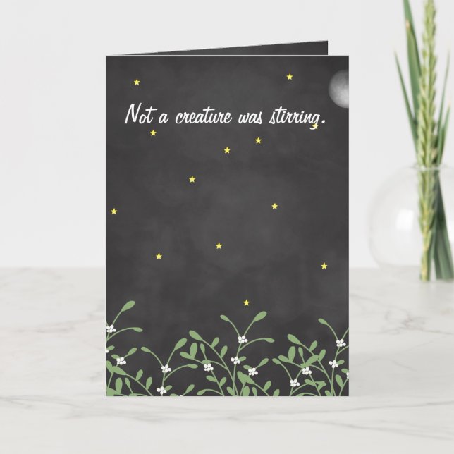 Not a Creature Was Stirring | Christmas Card (Front)