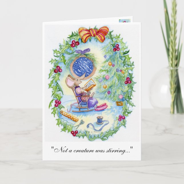 "Not a Creature was Stirring" Holiday Cards (Front)
