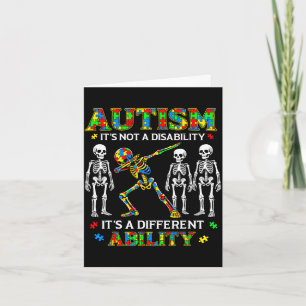 Not a disability different ability for kids autism card