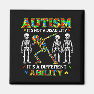 Not A Disability Different Ability for Kids Autism Magnet