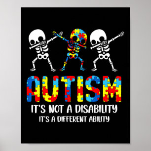 Not A Disability It's A Different Ability Autism S Poster