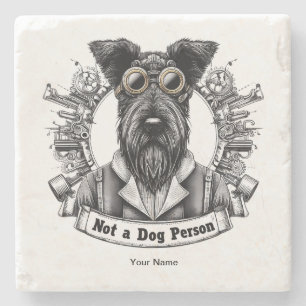 Not a Dog Person 02 Stone Coaster