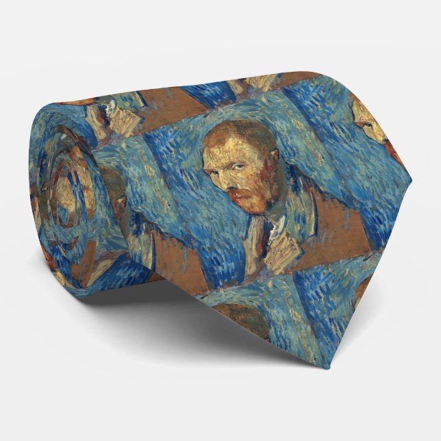 Not A Fake - Vincent Van Gogh Self Portrait Tie (Rolled)