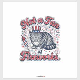 Not a Fan of Fireworks Scared Cat Shirt (2)_1