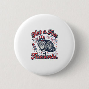 Not a Fan of Fireworks Scared Cat Shirt (2)_1 6 Cm Round Badge