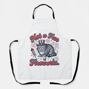 Not a Fan of Fireworks Scared Cat Shirt (2)_1 Apron
