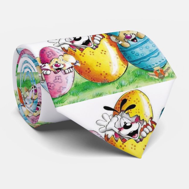 ****NOT A FUNNY BUNNY-FUNNY BUNNIES**** TIE (Rolled)