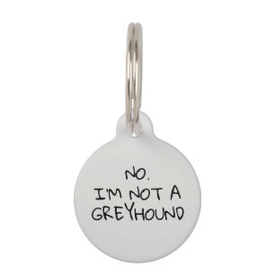 Not a Greyhound Pet Tag