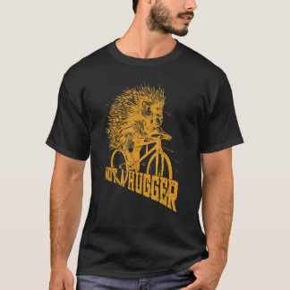 Not a Hugger Funny Porcupine Cyclist Funny Cycling T-Shirt
