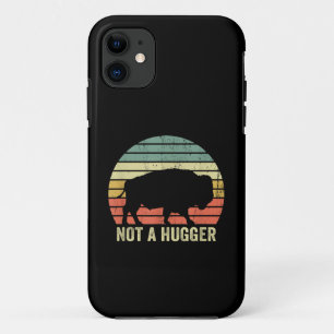 Not A Hugger Funny Yellowstone Buffalo Bison Intro iPhone 11 Case