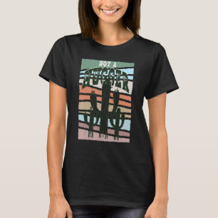 Not A Hugger Gardener Introvert Sarcastic Cactus T-Shirt