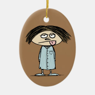 Not a Morning Person   Funny Humorous Ceramic Tree Decoration
