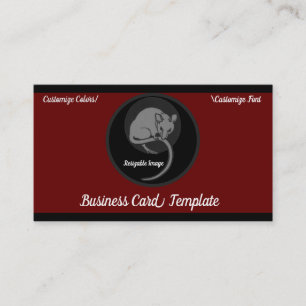 Not a Mouse Art Logo Rat Business Card