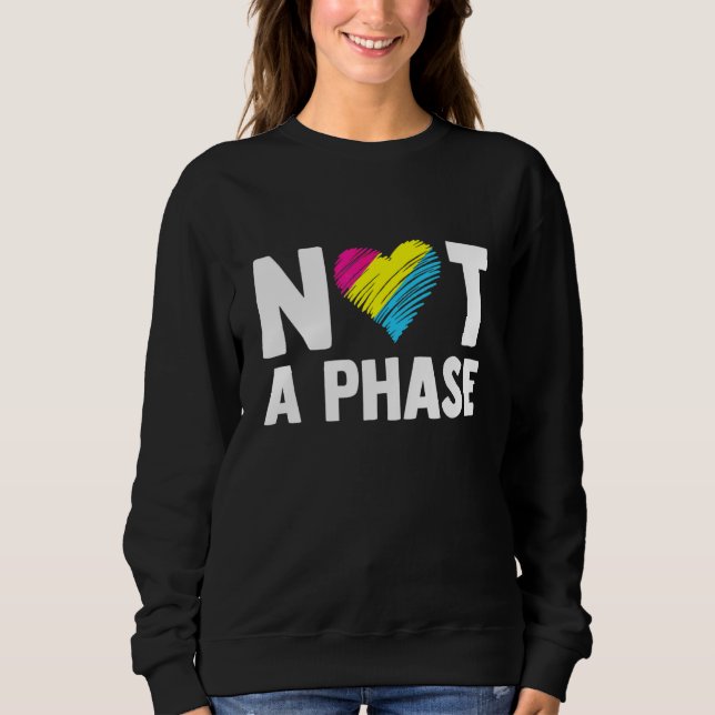 Not A Phase Gay Bisexual Pride Rainbow Lgbtq Diver Sweatshirt (Front)