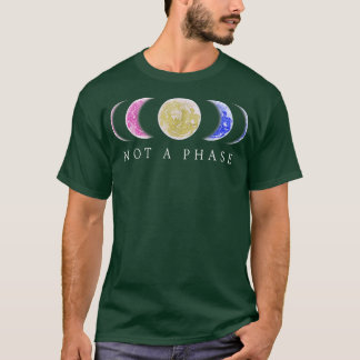 Not a Phase Moon Biseual Flag Clothes Funny Proud  T-Shirt