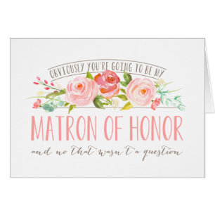 Not a Question, Matron Of Honour Rose Garden