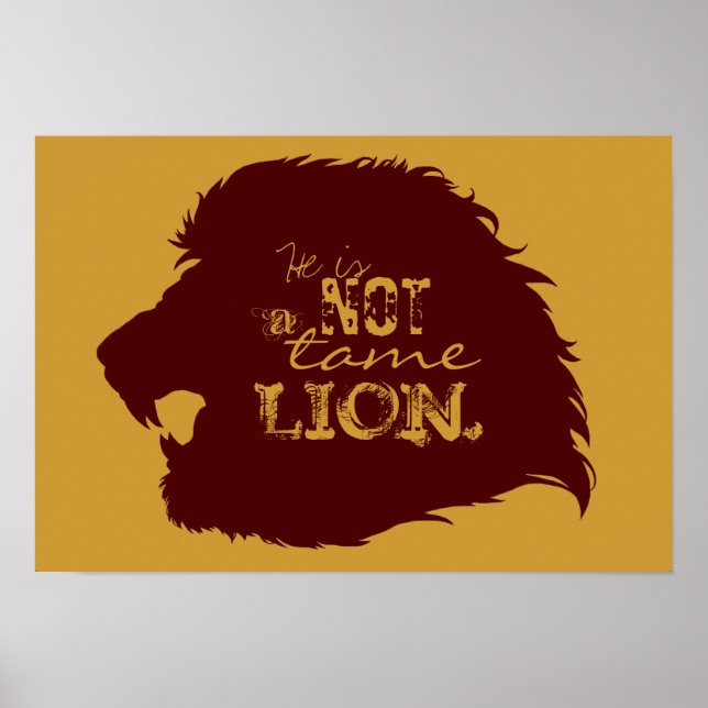 Not a Tame Lion Poster (Front)