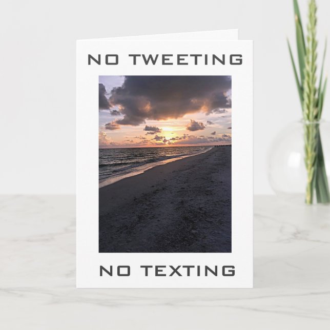 NOT A TEXT OR TWEET-SPECIAL HOLIDAY CARD FOR YOU (Front)