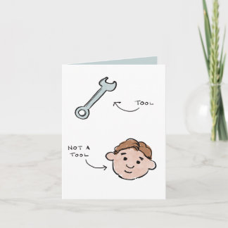 Not a tool father's day - wrench - Thomas Holiday Card
