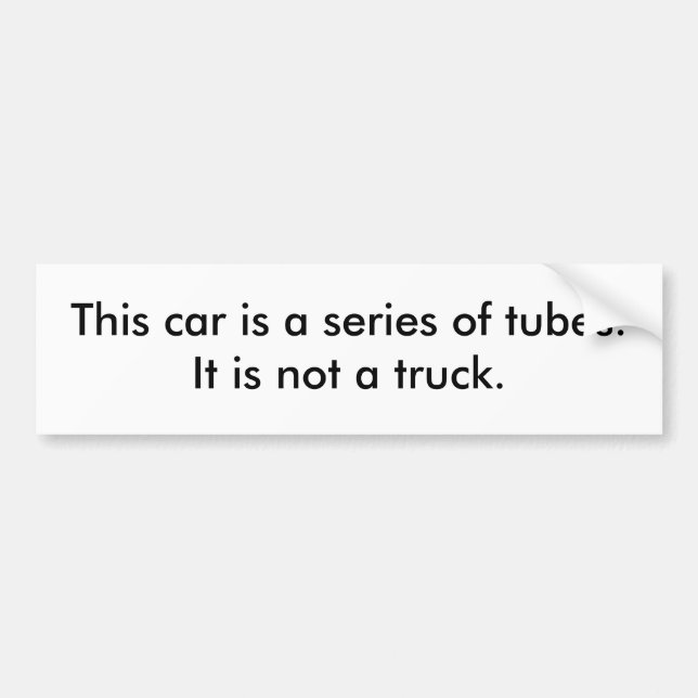 Not a Truck Bumper Sticker (Front)