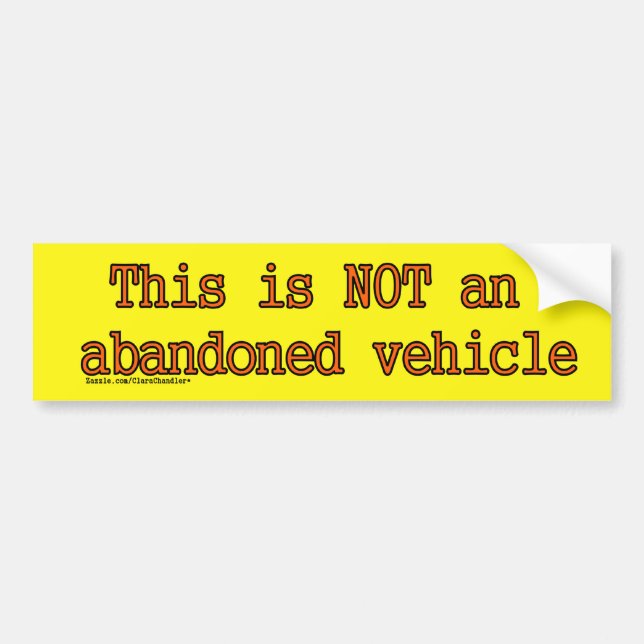 Not Abandoned Sticker (Front)