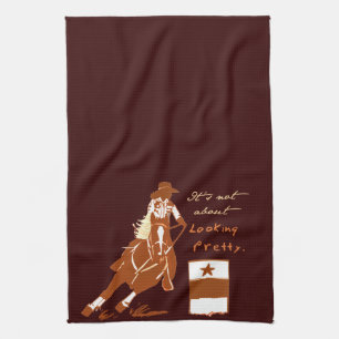 Not About Looking Pretty Tea Towel