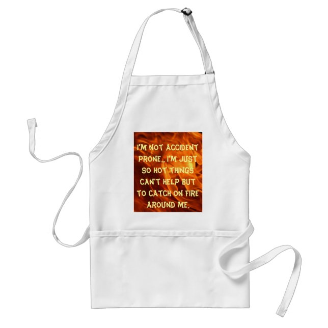 not accident prone standard apron (Front)
