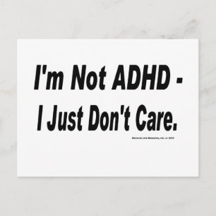Not ADHD Postcard