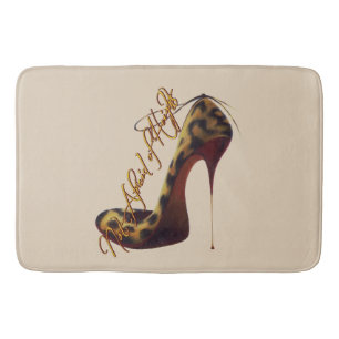 "Not Afraid of Heights" Tres Chic High Heel Bath Mat