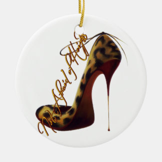 "Not Afraid of Heights" Tres Chic High Heel Design Ceramic Tree Decoration