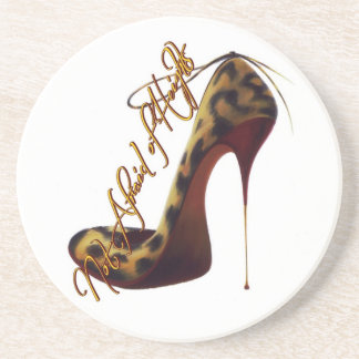 "Not Afraid of Heights" Tres Chic High Heel Design Coaster