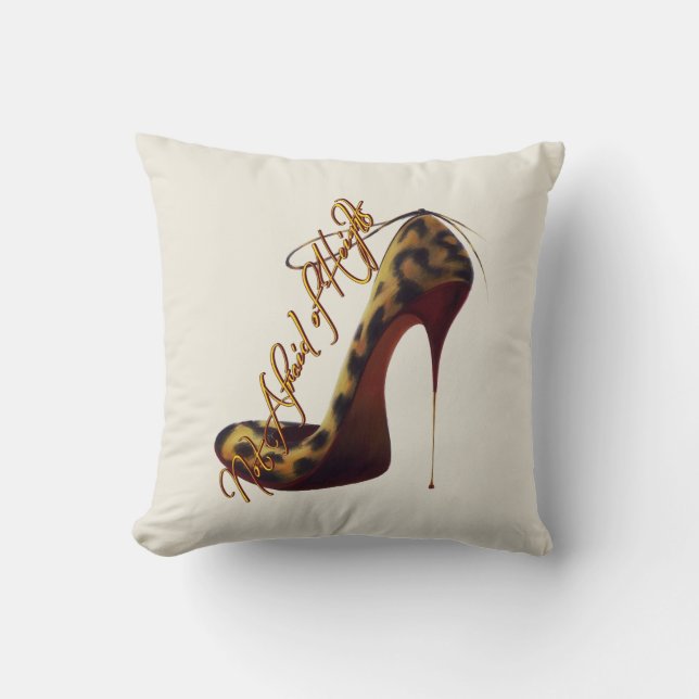 Not Afraid of Heights Tres Chic High Heel Design Cushion (Front)