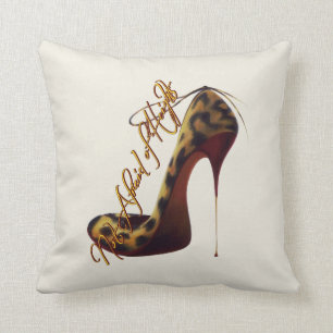 Not Afraid of Heights Tres Chic High Heel Design Cushion
