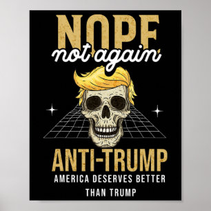 Not Again Anti-trump 2024 Poster