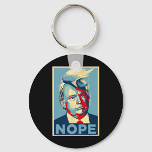 Not Again Funny Trump 2024  Key Ring