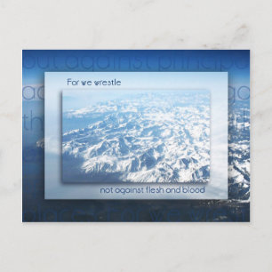 Not Against Flesh and Blood Postcard