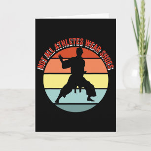 Not All Athletes Wear Shoes Funny Martial Arts Card