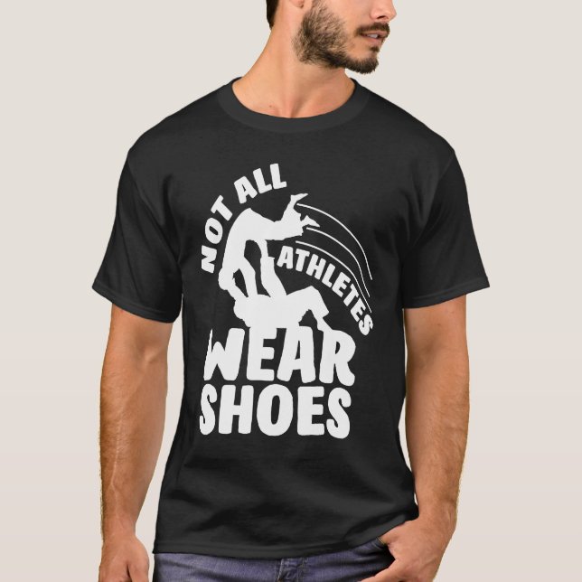 Not All Athletes Wear Shoes   Scuba Diver T-Shirt (Front)