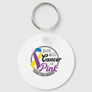 Not All Cancer Is Pink, Bladder Cancer Awareness Key Ring