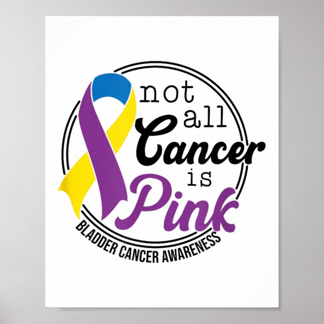 Not All Cancer Is Pink, Bladder Cancer Awareness  Poster (Front)
